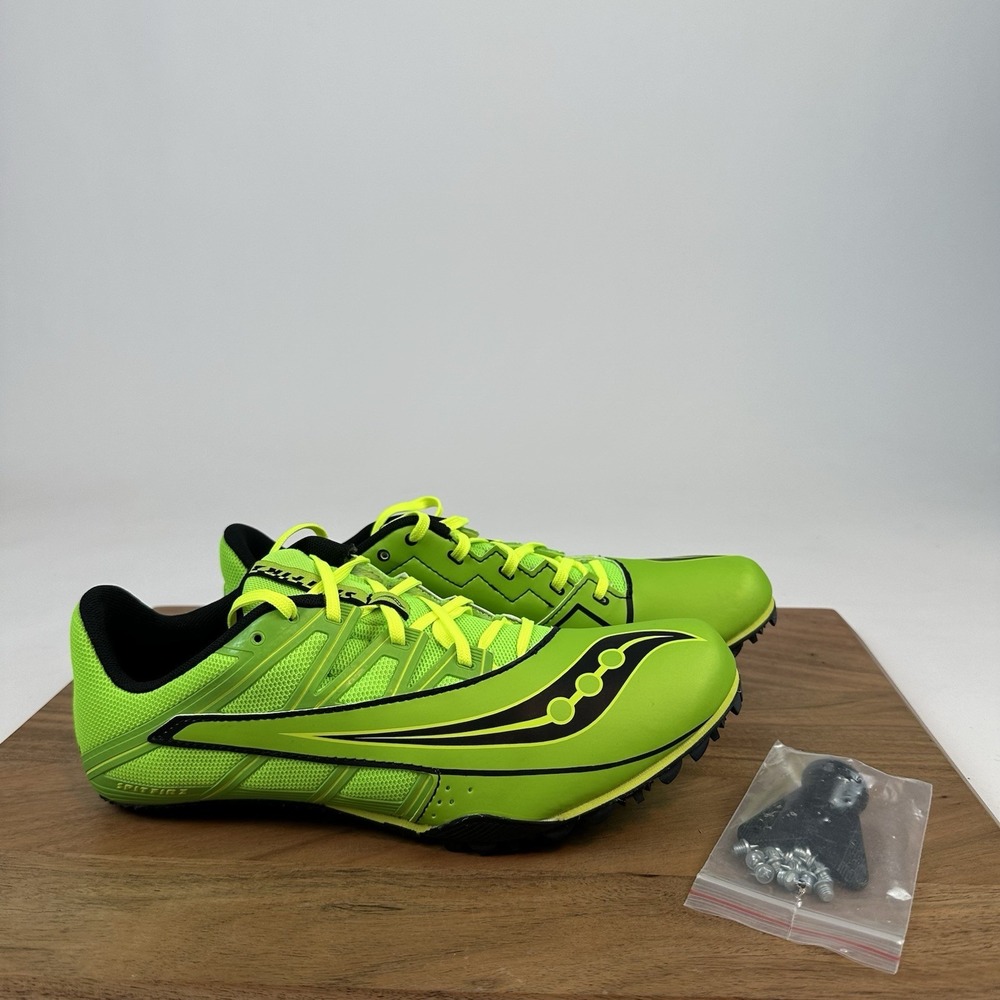 New Mens Saucony Spitfire 4 Racing Track & Field Spiked Running Shoes Sz 10.5